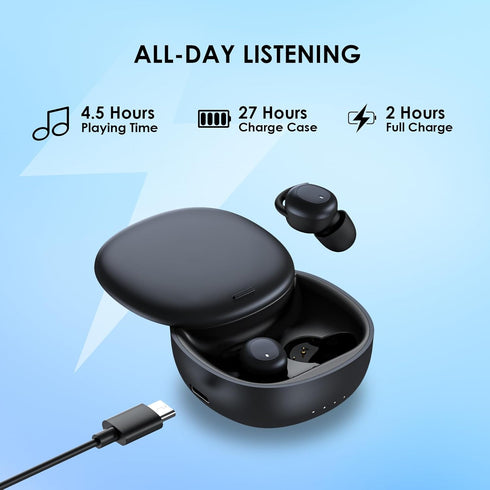 Wireless Sleep Earbuds Bluetooth 5.3, Comfortable Noise Blocking Sleeping Headphones for Side Sleepers