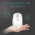 ONE-UP Wireless Mouse, 2.4G Silent Mouse, Computer Mouse with USB Nano Receiver for Laptop, Chromebook, PC, Mac, Windows and School Work (White)
