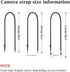 Camera Neck Strap Rope for Fujifilm X100VI, A6000, Canon EOS R6, Nikon Zf, Z5, Z30 - Black