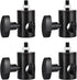 4PCS Light Stand Adapter, Aluminum Rapid Adapter with 1/4" Screw for DSLR Mount Bracket, Photography Accessory