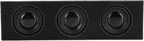 PC Front Panel Media Dashboard, Stereo Surround Speaker for Computer Case with Built-in Mic, 5.25in