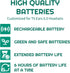 LeeCrynoid 2.4V Headset 5.0 40810, 40810 6+ Runtime(3-Pack) Ni-MH TV Ear Batteries for TV Version Headphone Replacement