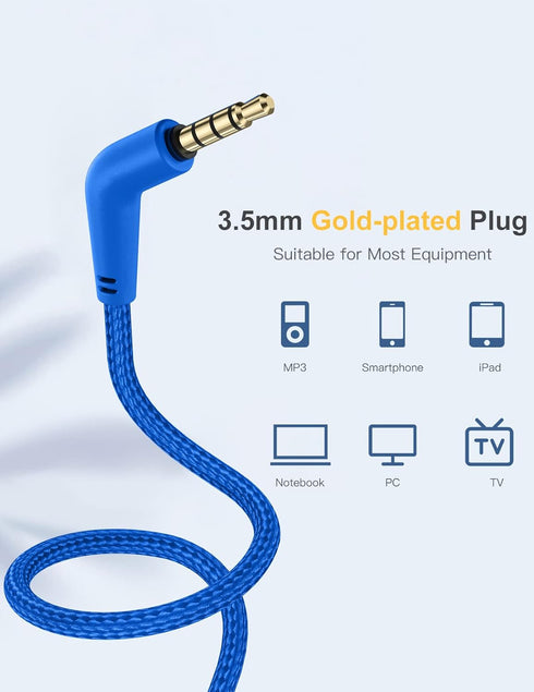 Kids Over-Ear Headphones with Cord, Microphone, 85/94dB Volume Limit, Wired Headphones for School, Toddler Headphones