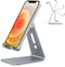 OMOTON Adjustable Cell Phone Stand, C2 Aluminum Desktop Phone Holder Dock Compatible with