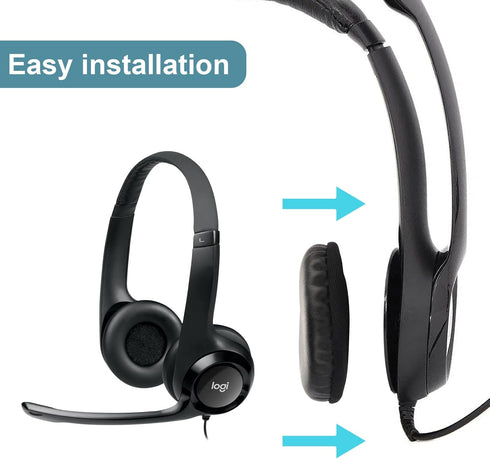 H600 Earpads Replacement for H390, H609, H600, H760 Wireless Headphones, Protein Leather and Noise Isolation Foam