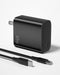 65W GaN PPS USB C Fast Charger Block for Laptops, Tablets & Phones with USB-C to USB-C Cable (MacBook, iPhone 16/Pro)