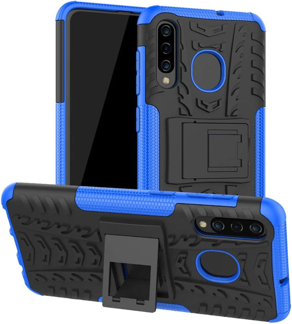 Yiakeng Samsung Galaxy A20/A50/A30 Case, Shockproof Slim Protective Hard Phone Cover (Blue)