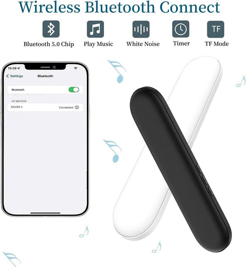 Under Pillow Speaker for Sleeping, Mini Portable Sleep Speaker, White Noise Machine, Travel Audio Pillow Speaker