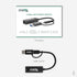 Plugable 2.5GB USB Ethernet Adapter for Laptop, 2-in-1 USB-C and USB Compatible, RJ45 2.5 Gigabit LAN