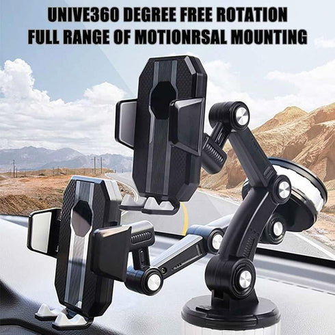 Car Phone Holder Mount, Suction Cup Cell Phone Holder Stand, Universal Dashboard/Windshield/Window Phone Holder