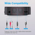 ZIOCOM Bluetooth 5.0 Transmitter Receiver, 2-in-1 Wireless Audio Adapter for TV/PC/Speaker, Pairs 2 Devices