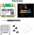 WiFi 6E Half Mini PCI-E Network Card, 802.11AX AC MPE-AXE3000H, 5400Mbps Wireless Card, BT5.2 for Windows 10/11 PC