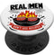 Real Men Don't Use Recipes Grill Party Grilling BBQ Funny PopSockets Standard PopGrip