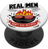 Real Men Don't Use Recipes Grill Party Grilling BBQ Funny PopSockets Standard PopGrip