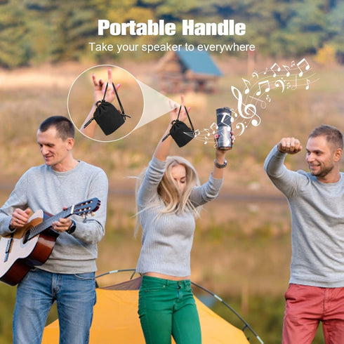 Desing Wish Speaker Carrying Case for JBL GO3/GO2, Waterproof Ultra Portable Bluetooth Speaker Protector Bag (Black)