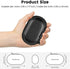 Earbud Case Holder, Wired Headphone Storage Pouch, Hard EVA Small Zipper Bag for Wireless Earbuds and Headphones