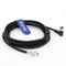 Eonvic Industrial M8 4 Pin A-Code Female Right Angle Connector Molded Shielded Aviation Sensor Cable Waterproof IP67