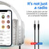 Portable FM Radio Headphones - Rechargeable Walkman Wireless Ear Muffs with Best Reception for Jogging, Mowing,