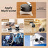 Oudvaker 360 Foldable Magnetic Vacuum Phone Holder, Electric Suction Car Mount, Double-Sided Swivel Stand for Car