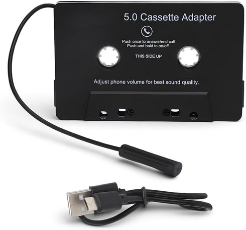 SUNGOOYUE Bluetooth Car Audio Cassette Adapter, ABS Plastic Bluetooth 5.0 Tape Player Aux Adapter for MP3 Player