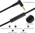 A10 On-Ear Headphones (Black) - Lightweight, Portable Wired Stereo Bass with Microphone & 1.5M No-Tangle Cord.