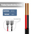 2 Cord,5.5x2.1mm Camera,5.5x2.1mm PCS Trail Camera Power DC External Power Cable Compatible with Spypoint,Stealth