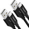 etguuds 2-Pack USB C Cable 3A Fast Charge, Braided Charger for Samsung Galaxy S22 S21 S20 Note 20, Moto G7 G8 G9.