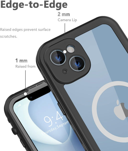 Design for iPhone 14 Waterproof Case, Shockproof Dustproof Cover with Screen Protector, Full Body for iPhone 14 6.1''