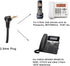 M214C 2.5mm Headset with Microphone & Volume Mute Controls, Compatible with Polycom321, CiscoSPA303, UnidenDECT, AT&T
