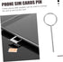 300 OSALADI Pcs Mobile Phone Card Remover Stainless Steel Tray Phone Tool Tray Removing Pin Tool Phone Chip Remover