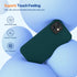 Miracase Compatible with iPhone 12 and iPhone 12 Pro Case, Teal Liquid Silicone Gel Rubber Full Body Shockproof