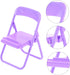 Holibanna 10pcs Adorable Cartoon Folding Chair Phone Stand Portable Smartphone Holder for Desk Office Home Dorm Use