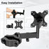 PUTORSEN Universal VESA Pole Mount, Full Motion TV Pole Mount Fits 17 to 32 inch Screens, with Removable 75mm and 100mm