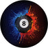 8 Ball Pool Billiards Game Bar Pub Sports PopSockets, Swappable Grip for Phones & Tablets