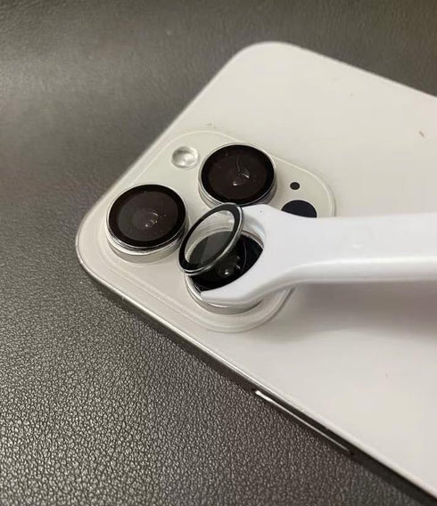 Selfdefine 2 Pack Camera Lens Protector Removal Tool for iPhone Glass Lens Alloy Ring Cover Easy Peel Off Remover Cell