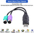 UCEC PS/2 to USB Adapter Converter for PS2 Keyboard and Mouse