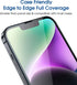 amFilm OneTouch Screen Protector for iPhone 14 Plus & 13 Pro Max 6.7" (2022/2021) - Full Coverage, Easy Install, 2 Pack.