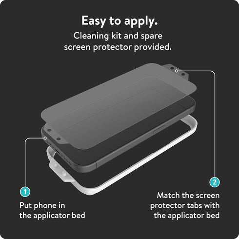 15 2 Pack Mous - Ultra Resistant Hybrid Glass Screen Protector for iPhone Pro Max HD - Anti-Scratch & Shatterproof