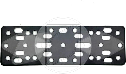 ChargerCity 2 4 Universal Metal Alloy Bracket Plate for Ham CB Radio Garmin GPS Fish Finder Vehicle Mounting Plate