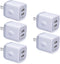 GiGreen Fast Charging Block, 5Pack Dual Port USB Outlet Plug 2.1A Wall Charger for iPhone, Samsung Galaxy, Pixel