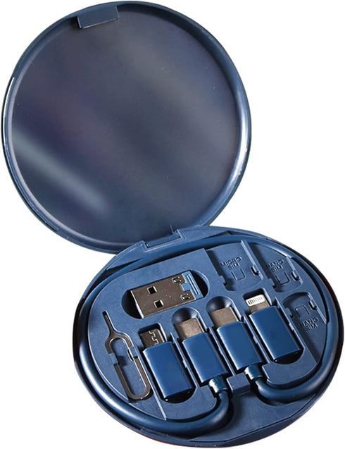 YAFIYGI 9 in 1 Cable Case USB Adapter Cable Conversion Storage Box, USB