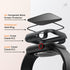 Goton Waterproof Privacy Case for Apple Watch Series 9 8 7 6 5 4 SE, Hard PC Bumper with Tempered Glass, 41mm Black