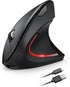 TECKNET Ergonomic Wireless Mouse, Rechargeable Vertical Ergo Mouse, Silent 2.4GHz, 6 Buttons, Up to 4800DPI