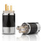 Monosaudio Audio Power Plug Black Carbon Fiber, Transparent Aluminum Shell, 10A/250V Power Connector for DIY Audiophile
