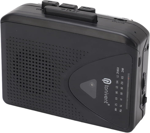 Locadence Cassette Cassette MP3 3.5mm Portable Player, FM AM Radio Stereo Tape Player with Jack and Speaker Support