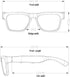 OhO Bluetooth Sunglasses, Voice Control and Open Ear Style Smart Glasses for Music and Calls, UV400 Polarized Lens
