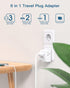 2 Pack European Travel Plug Adapter, One Beat International Power Adapter with 3 Outlets, 3 USB Ports for Europe Travel