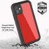 iPhone 11 Waterproof Case with Screen Protector, Full Body Shockproof Heavy Duty IP68 Protector (Red)