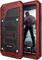 Mitywah Waterproof Case for iPhone Xs MAX - Heavy Duty Military Grade Defender Phone Case with Full Body Protection, Red