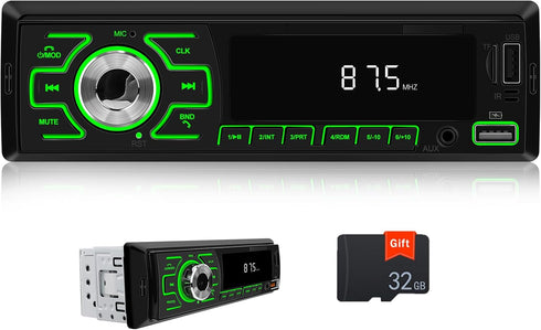 AMprime Single Din Car Radio Stereo Digital Bluetooth MP3 Player Music Stereo Car